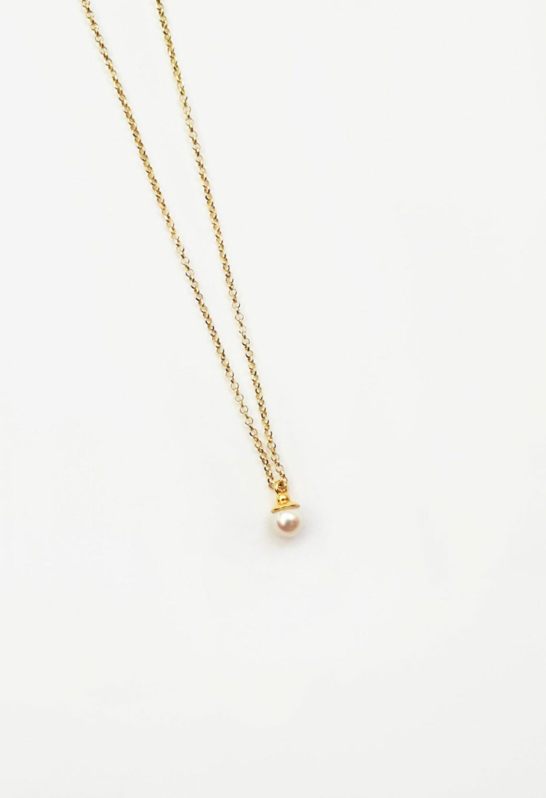 Naszyjnik Perła pozłacany