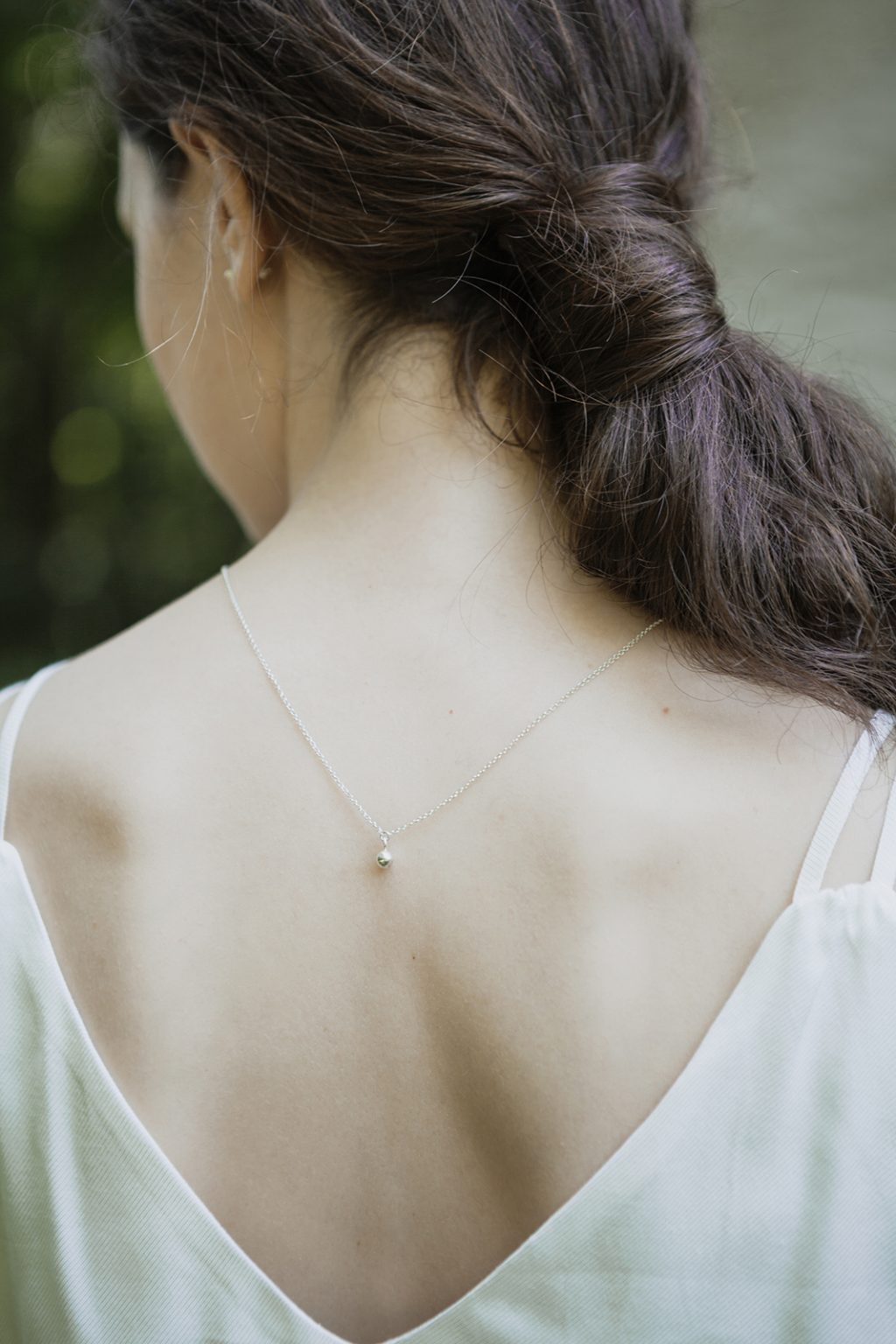 Srebrny naszyjnik kulka