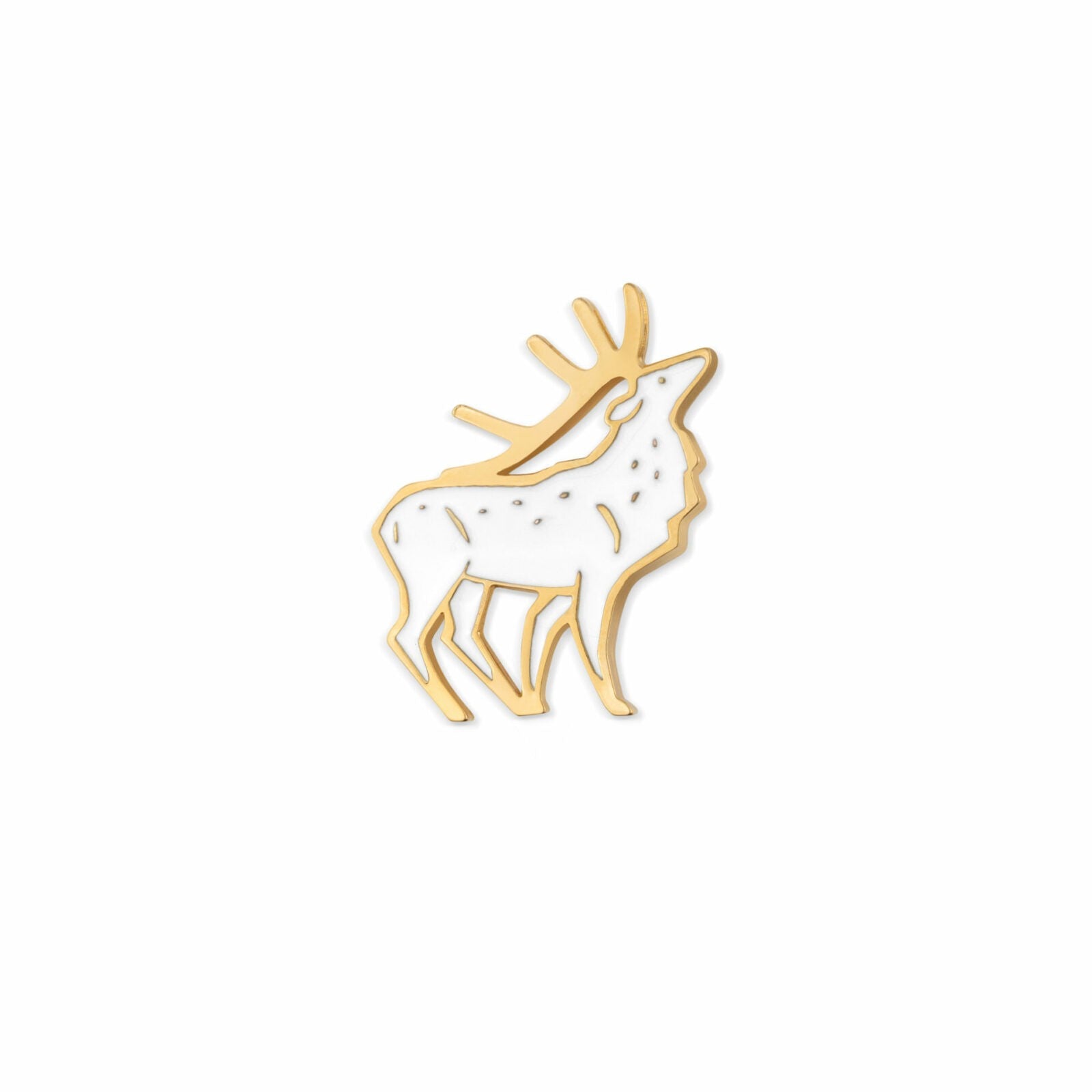 Pin Jeleń biały