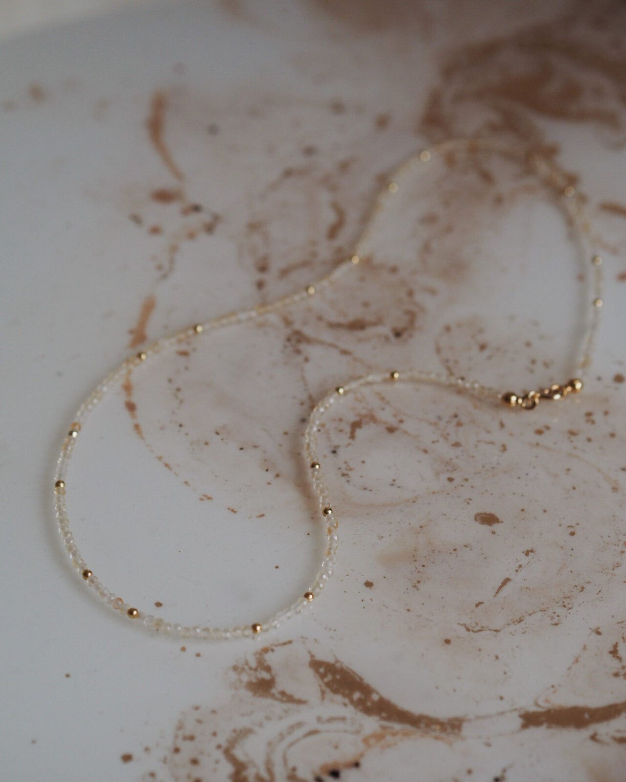 Naszyjnik Nawleczone Cytryn