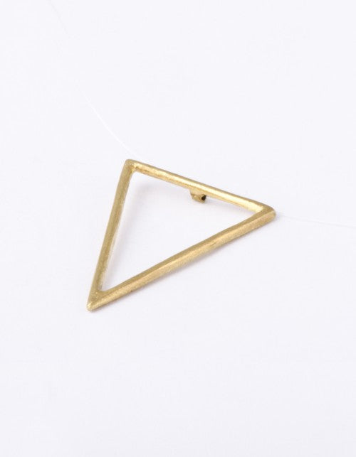 Naszyjnik trójkąt pozłacany