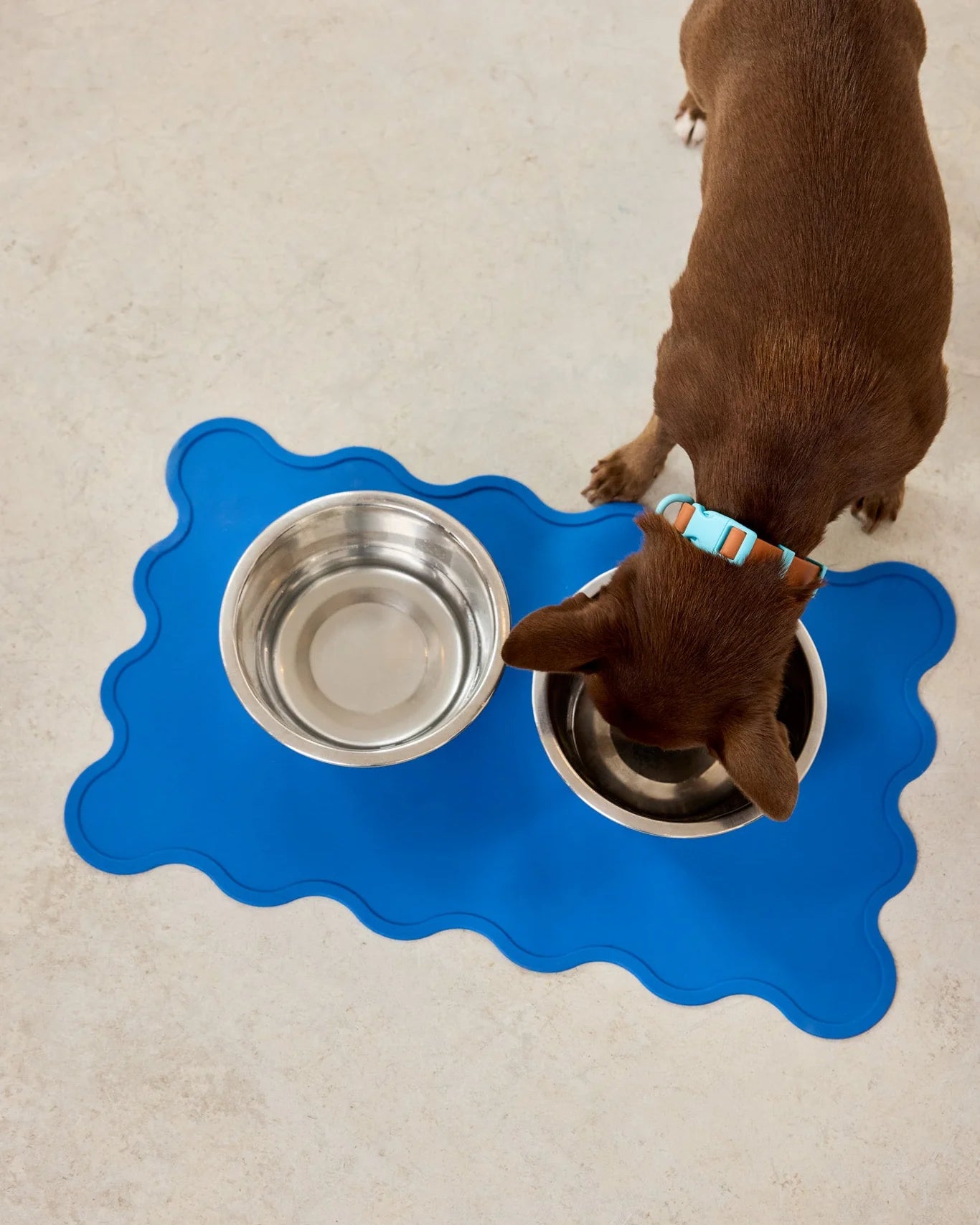 Mata pod miskę „The Fritz Bowl Mat – Snorkel Blue” Duża