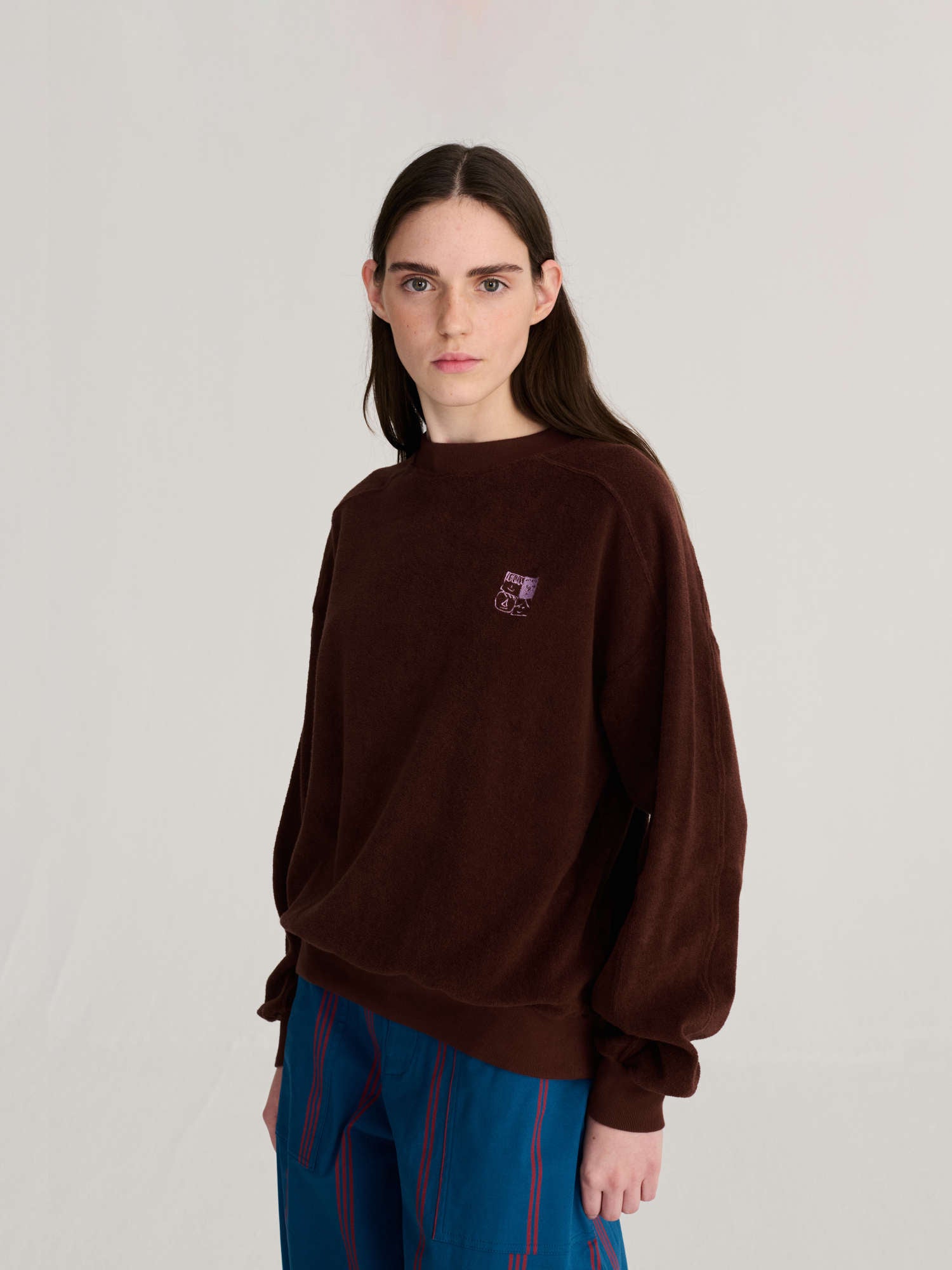 Bluza Mystery brązowa frote_SLOU
