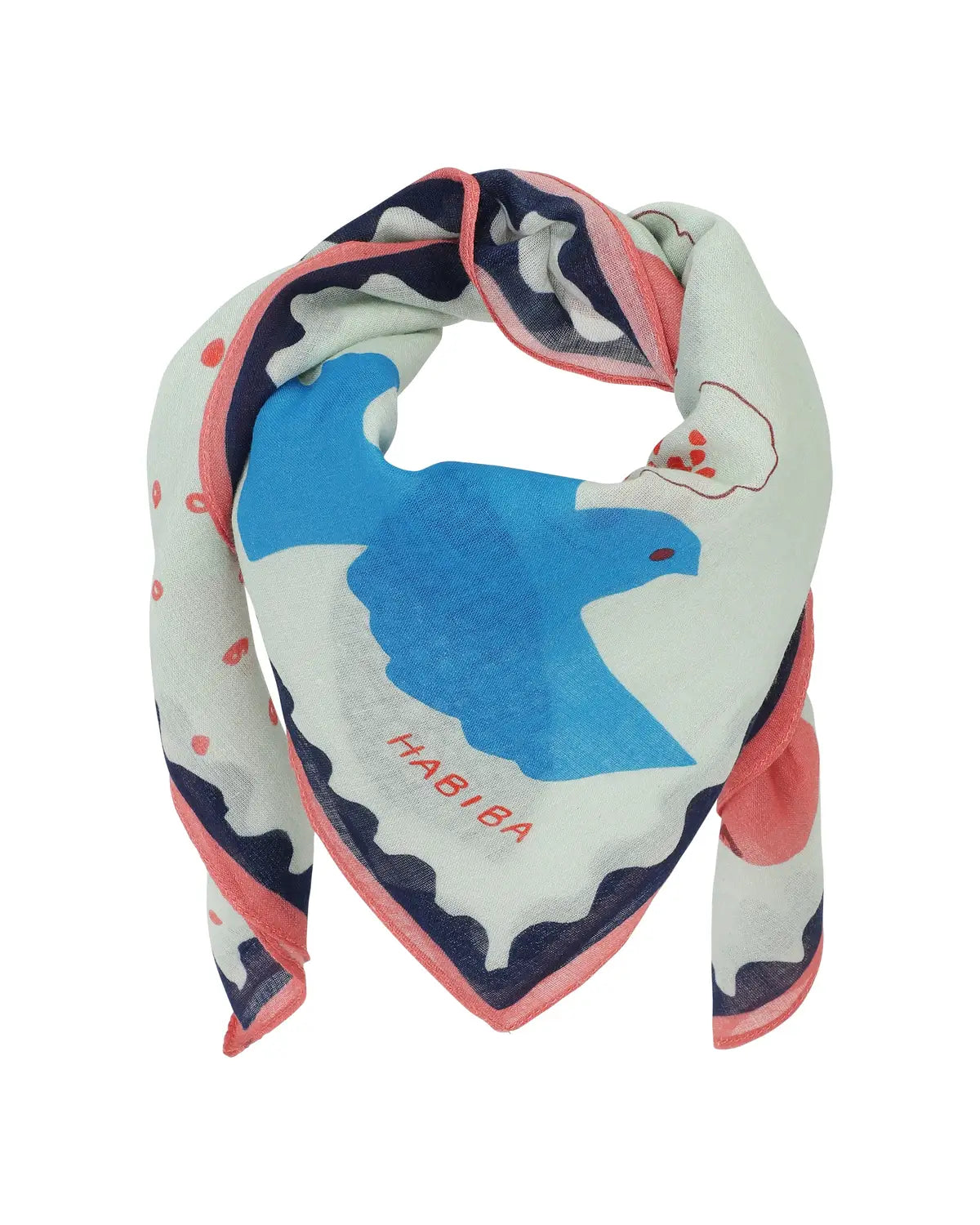 Chusta Bohemia Bandana Pistacio na modelce