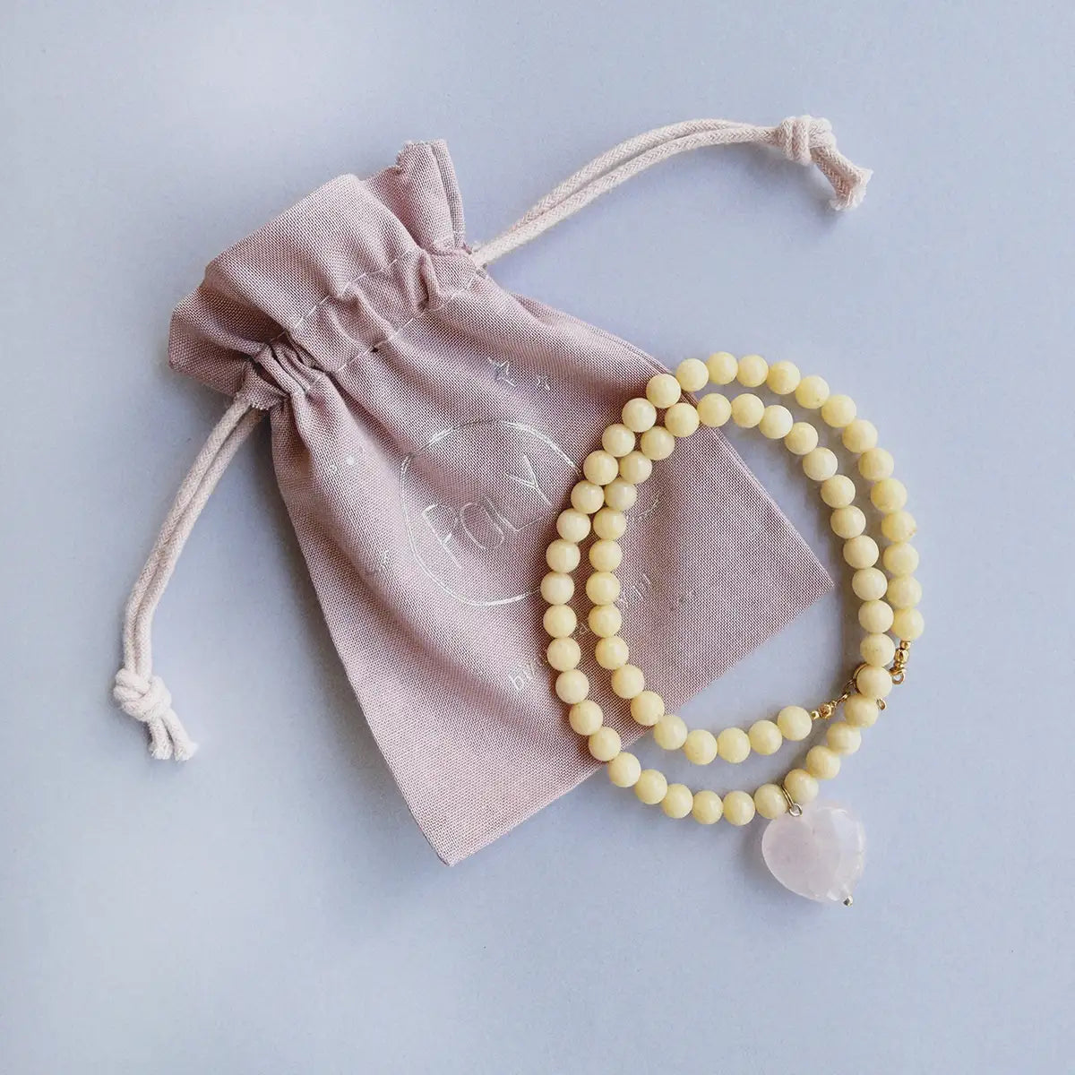 Naszyjnik z kamieni Butter Yellow – Poly SLOU