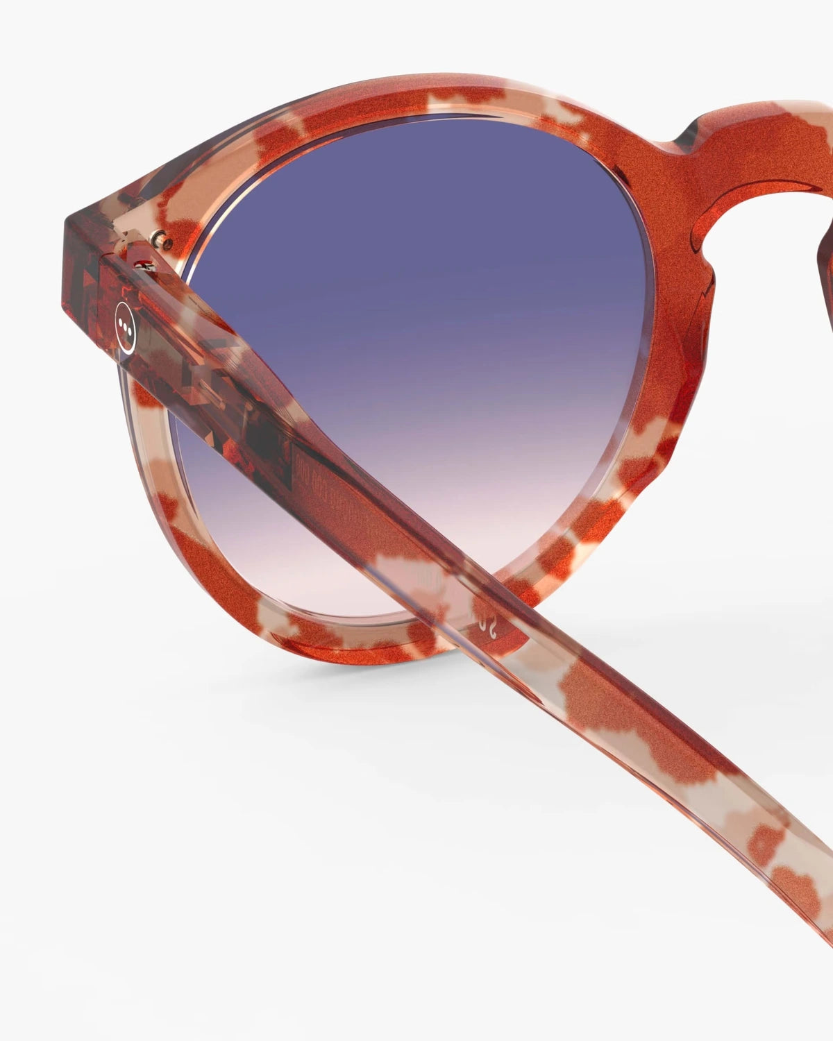 Okulary Izipizi #M Wild Hooves – detal oprawki i soczewki