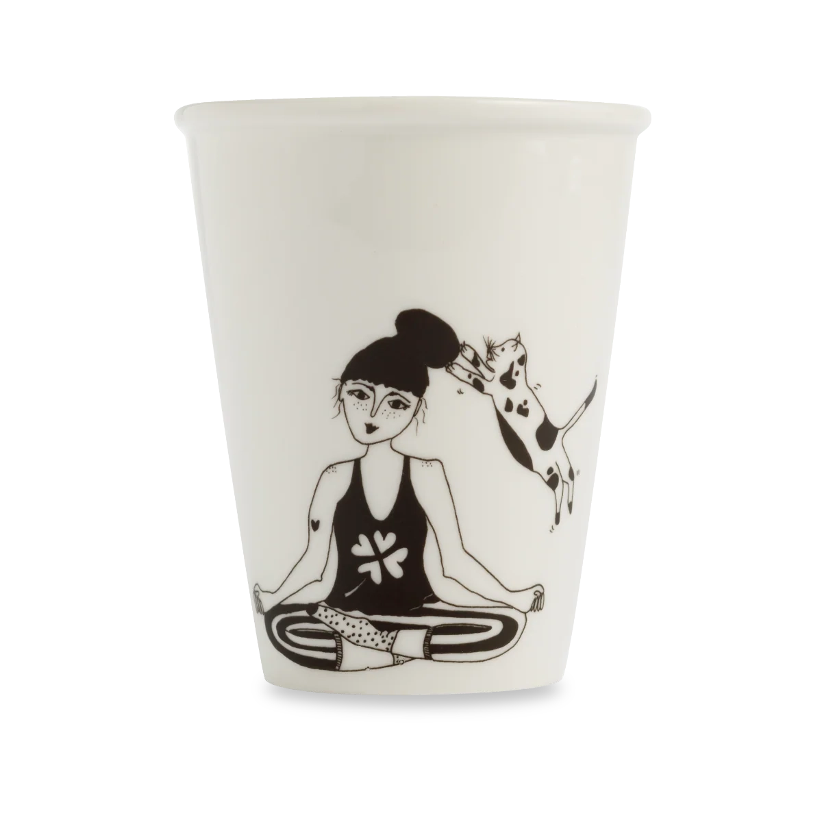 Porcelanowy kubek zen with cats –Helen Blanchaert SLOU