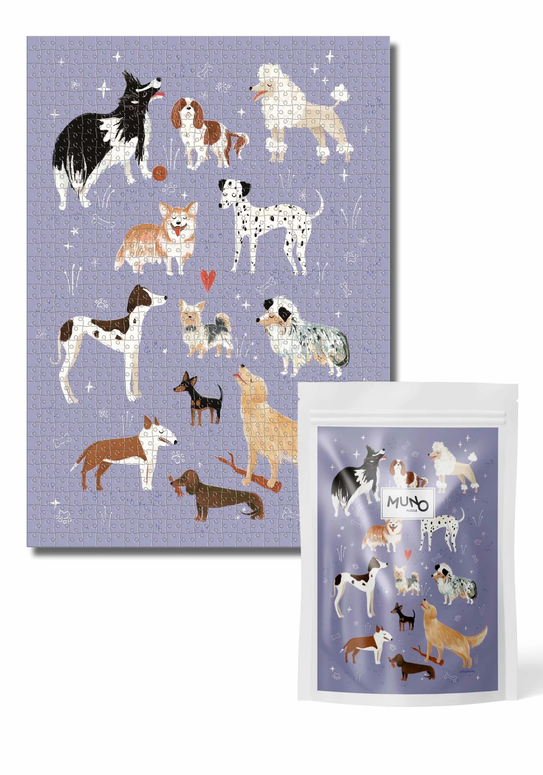 Puzzle Psinki 1000 elementów w papierowym woreczku SLOU