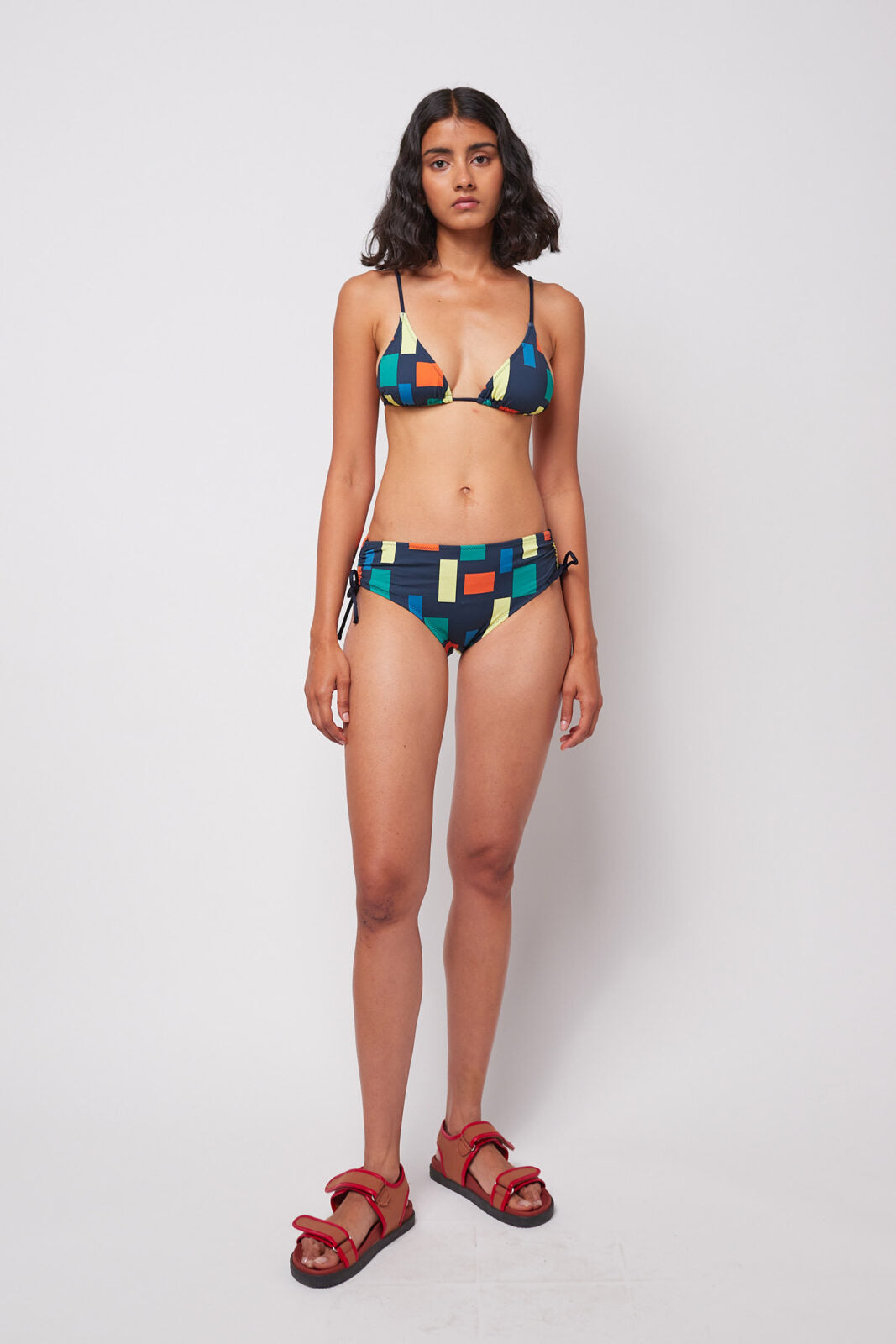 Góra od bikini Color Block Print