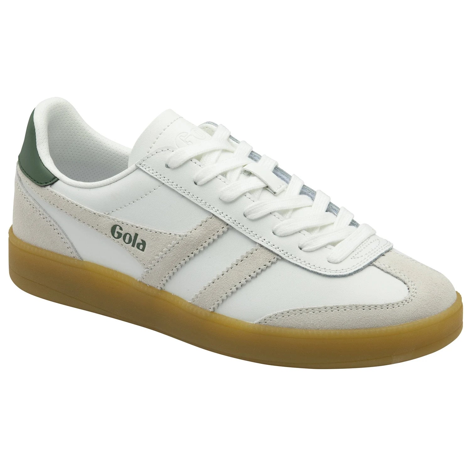 Sneakersy Viper Leather White/White/Evergreen/Gum – Gola