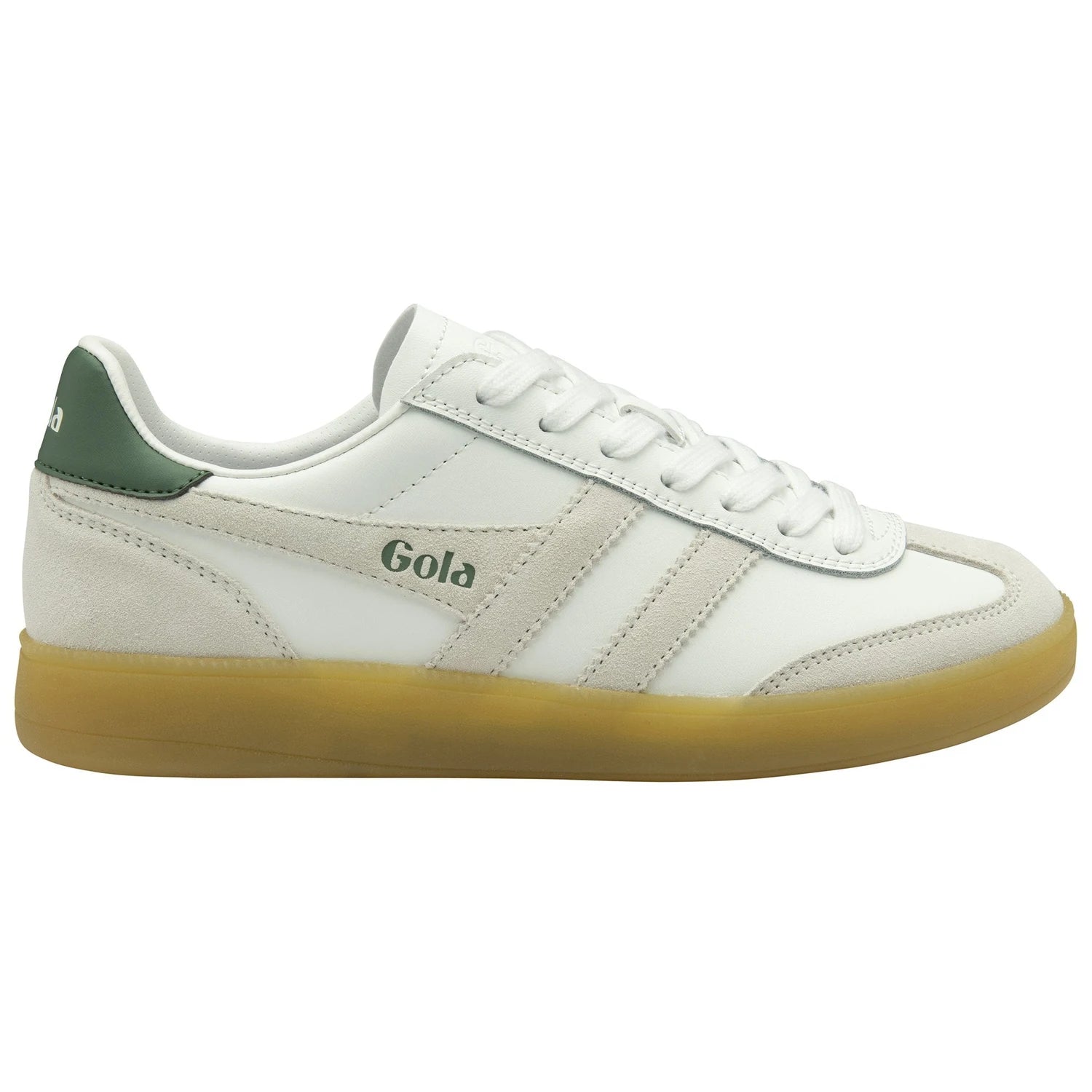 Sneakersy Viper Leather White/White/Evergreen/Gum – Gola