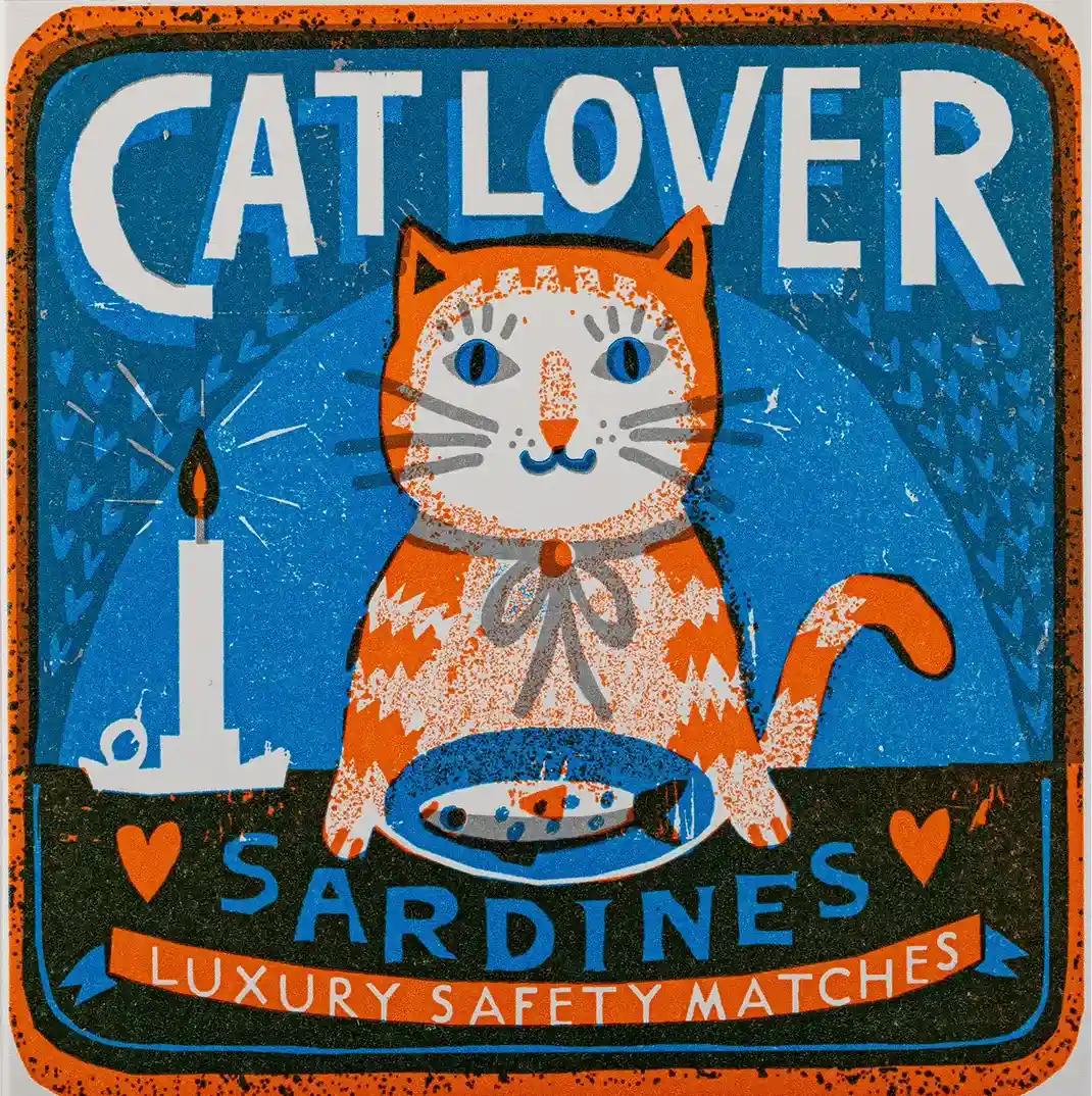 Zapałki w pudełku Cat Lover od Archivist Matches SLOU