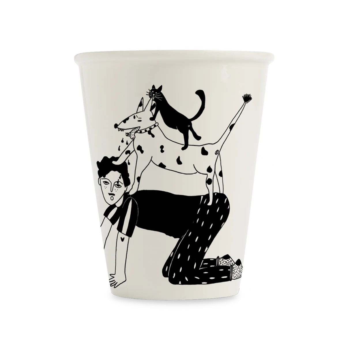 Kubek porcelanowy Tower of Friends od Helen B SLOU