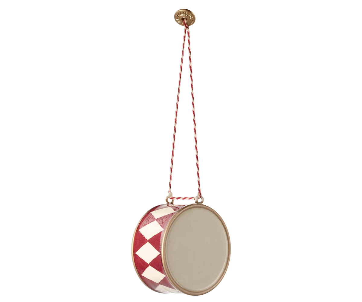 Ozdoba świąteczna metalowy bębenek Large Red od Maileg SLOU