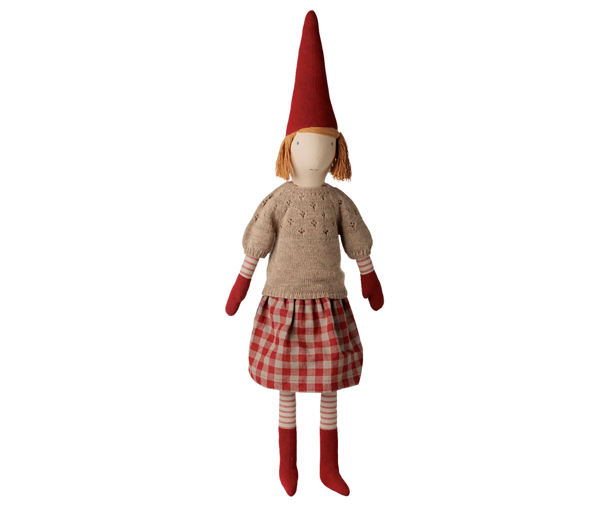 Skrzat Pixy Girl Size 5 w dzierganej bluzce od Maileg SLOU