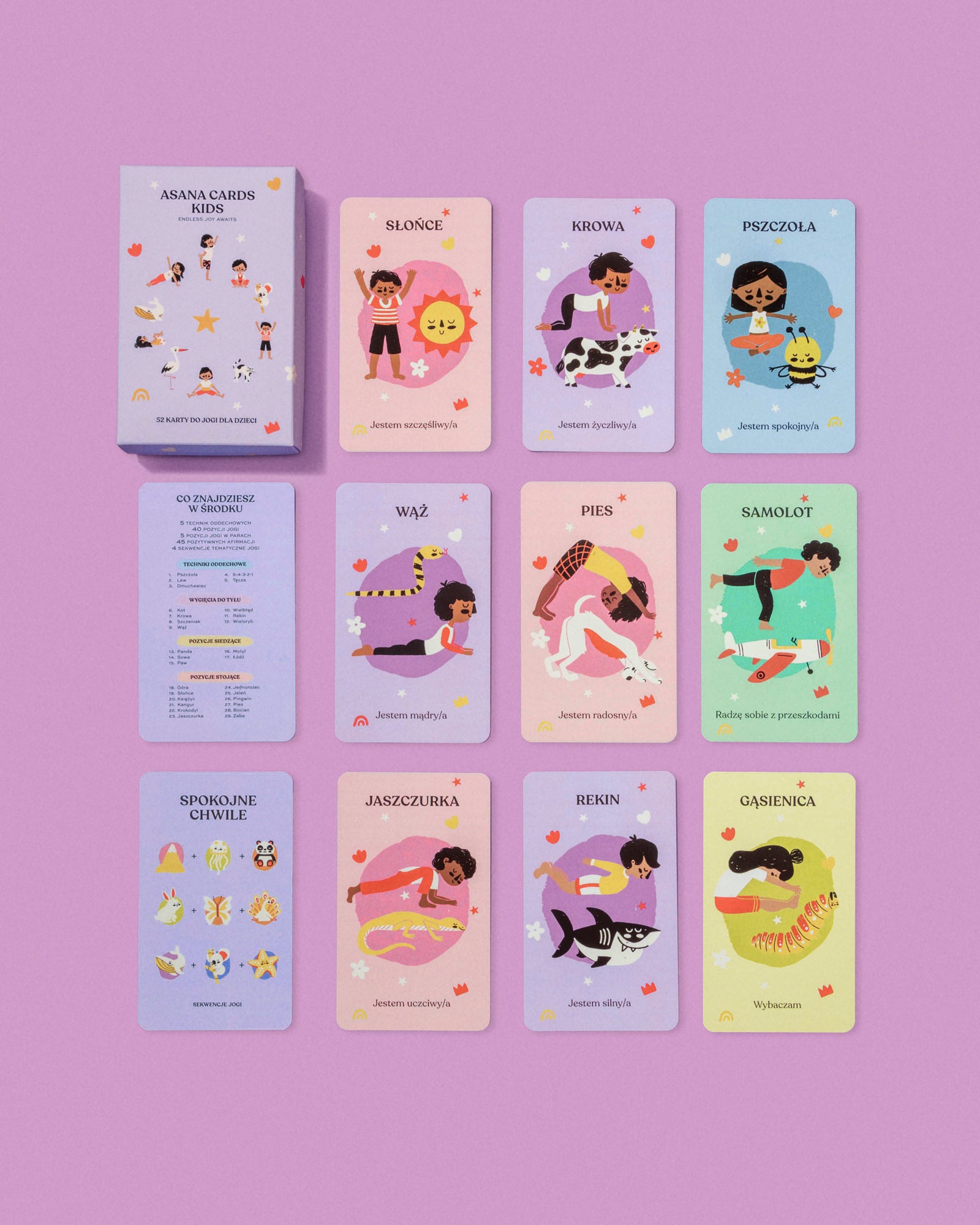 Karty do praktyki jogi dla dzieci