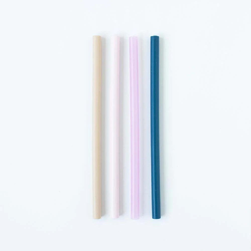Słomki silikonowe 4-pak