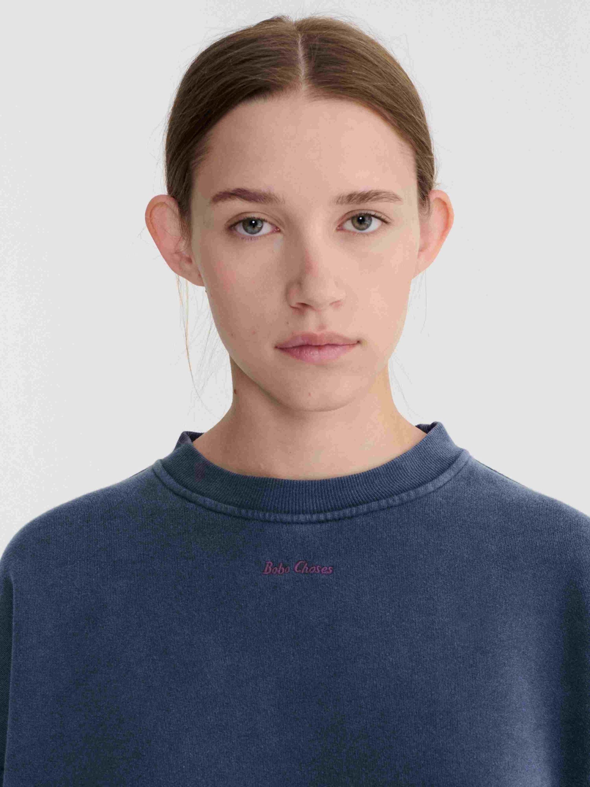 Bluza Embroidery Bobo Choses Navy Blue