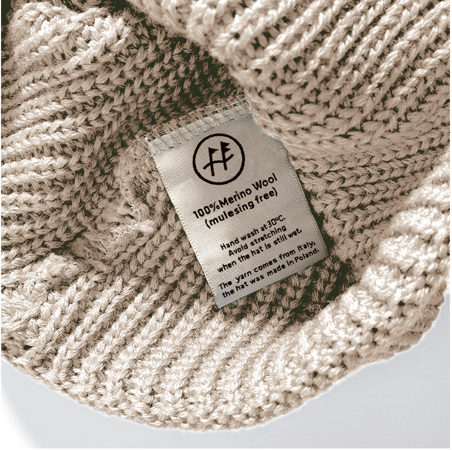 Czapka Beanie beżowa