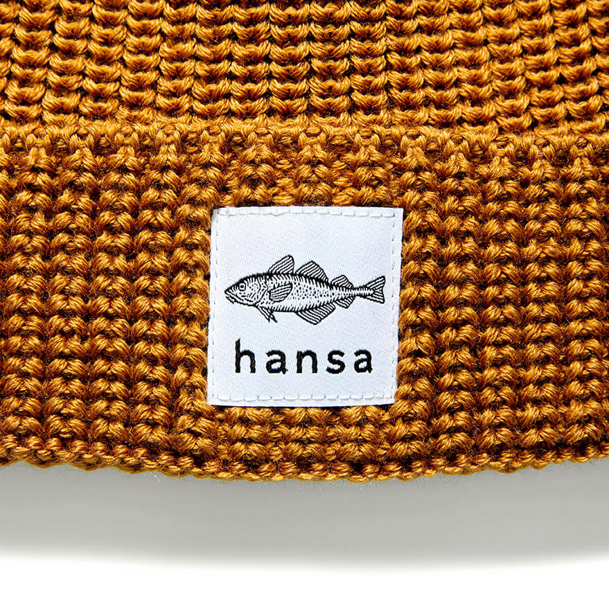 Czapka Beanie musztardowa