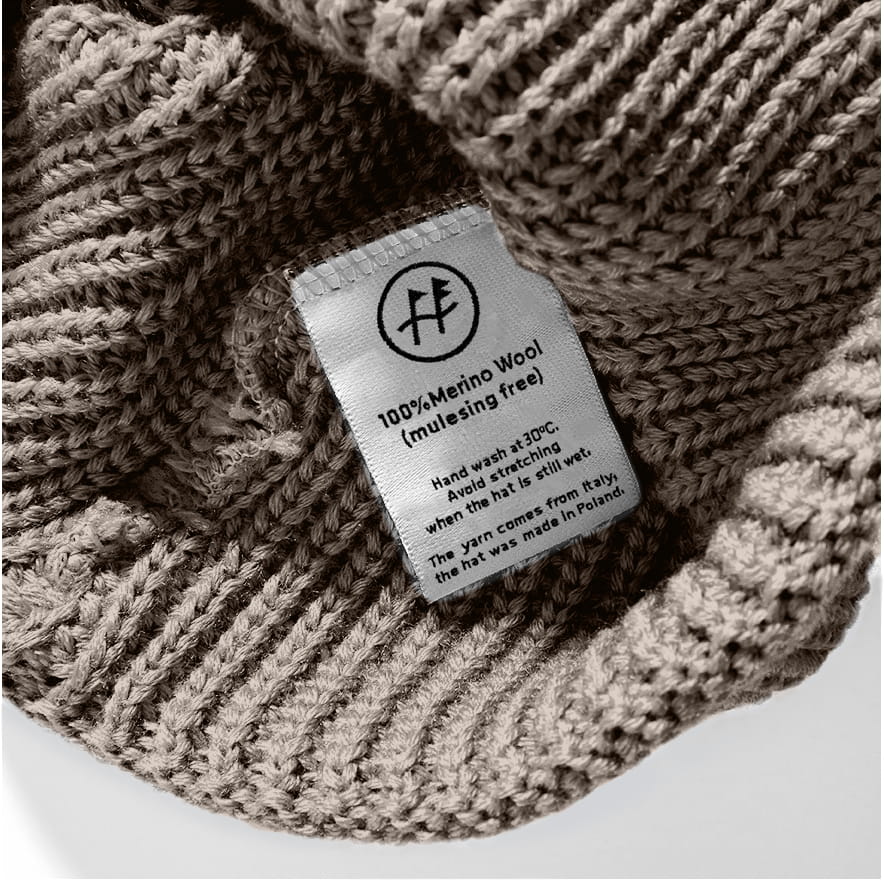 Czapka Beanie taupe