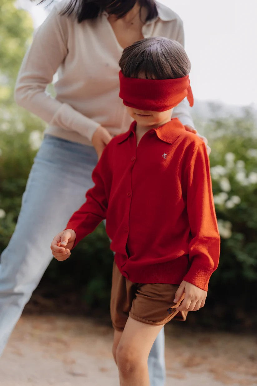 Kardigan Give a Hug, Little Bug Red