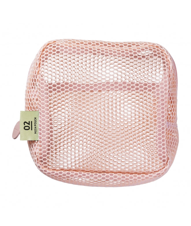 Etui Mesh Square Pouch Light Pink