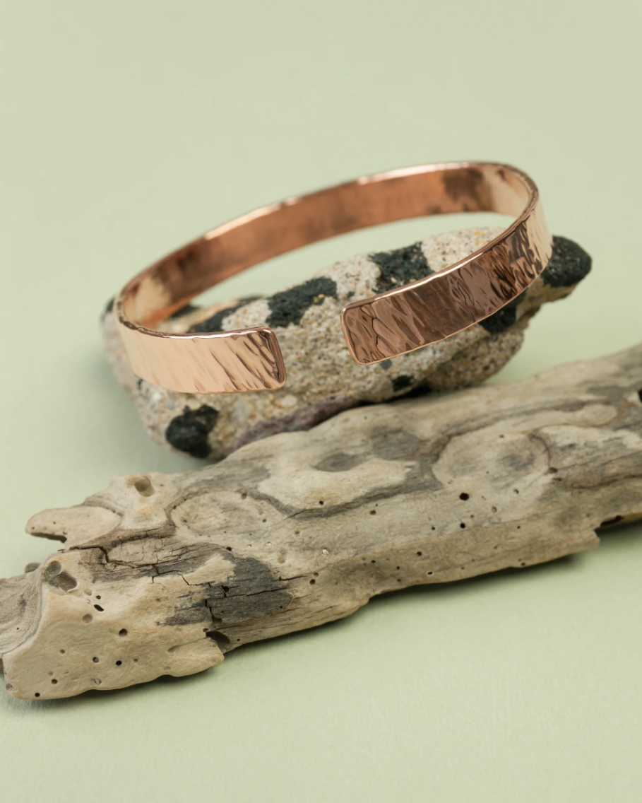 Bransoletka miedziana paski