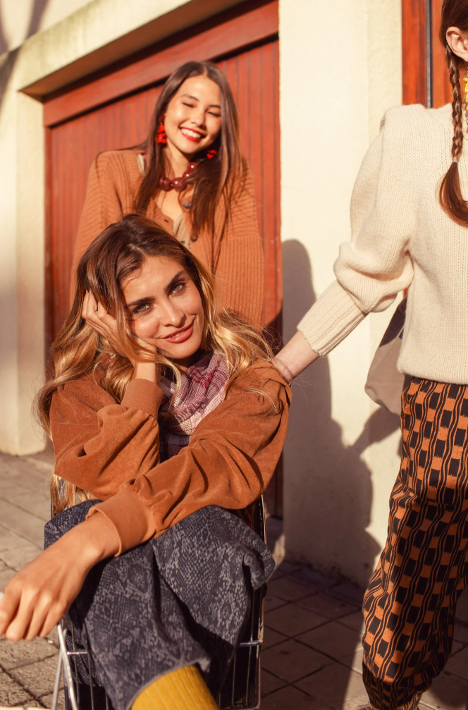 Rozpinana bluza Fitted Faded Brown