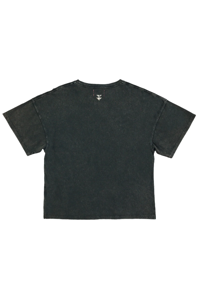 T-shirt Pizza Faded Black