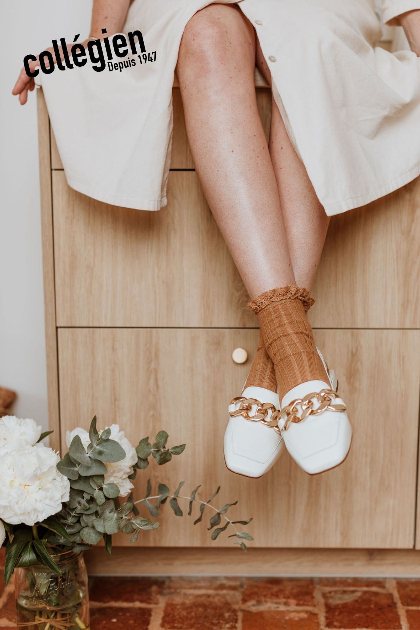 Skarpety kremowe Lili