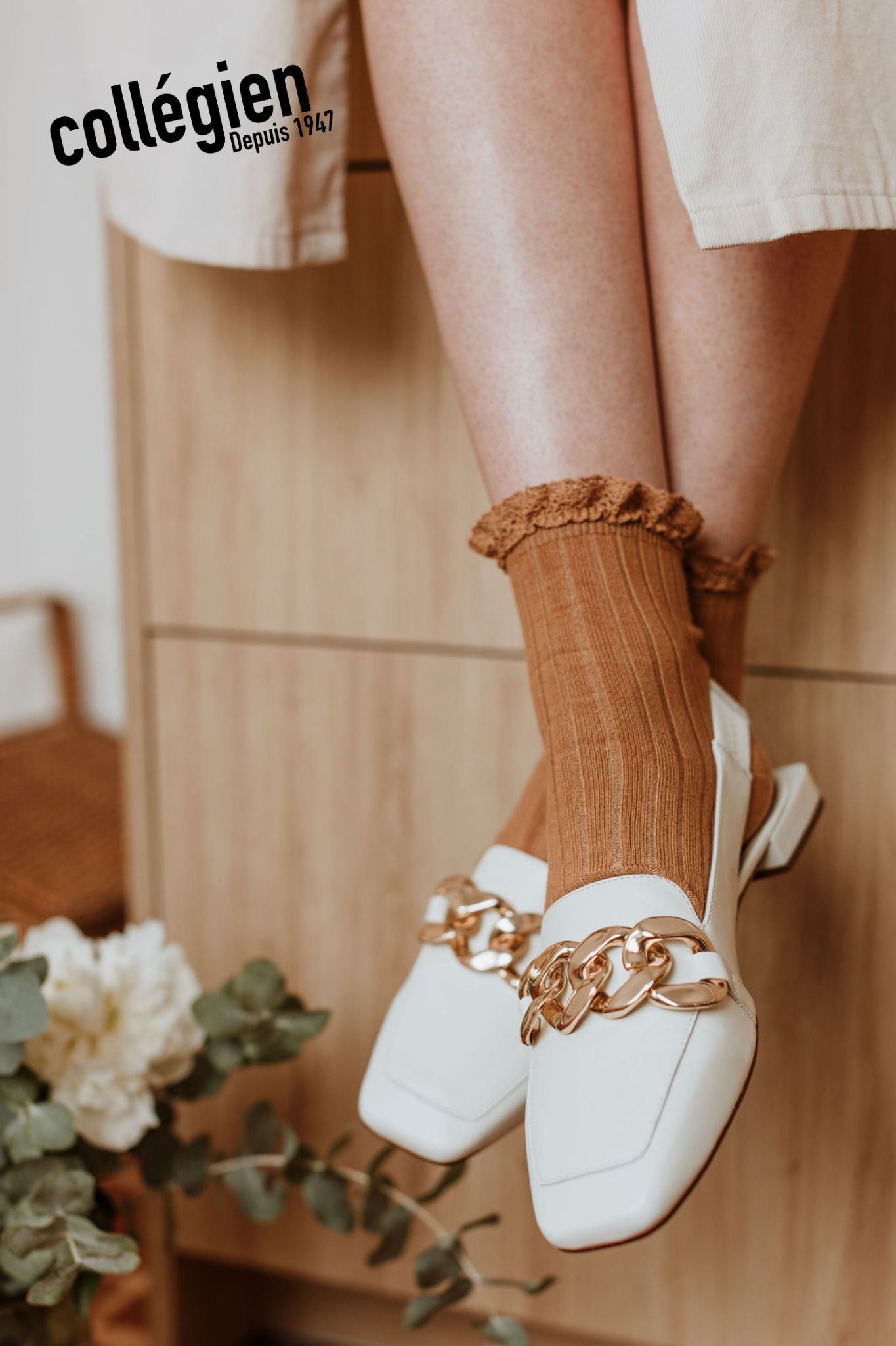 Skarpety kremowe Lili