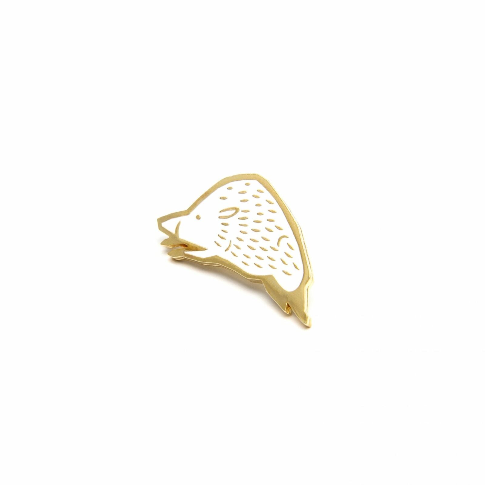Pin Dzik biały