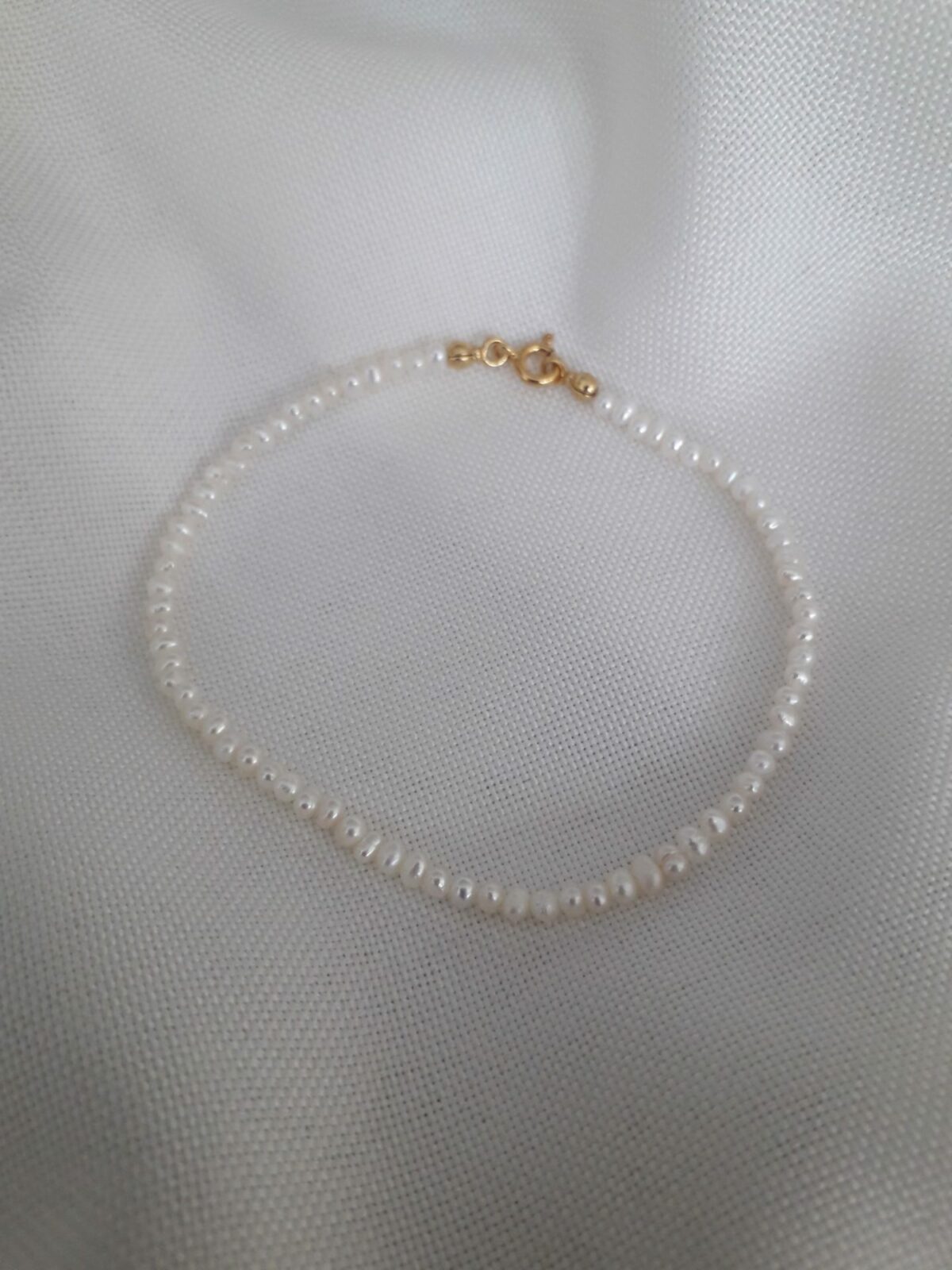 Bransoletka białe perły