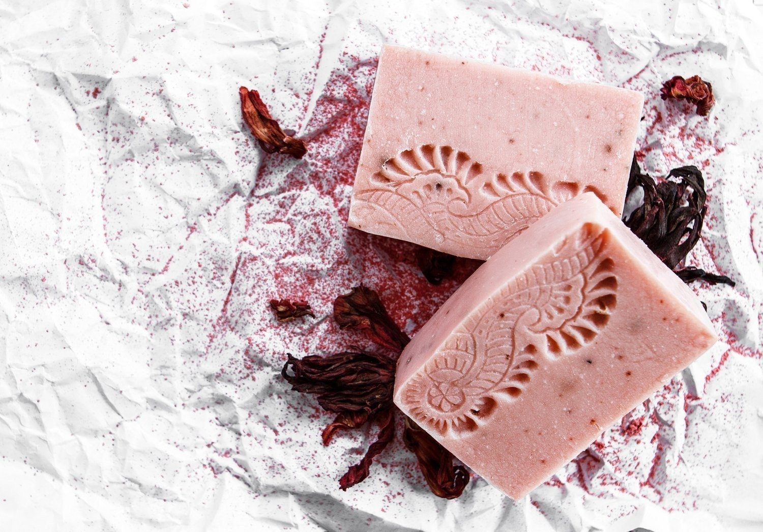 Mydło w kostce Hibiskus