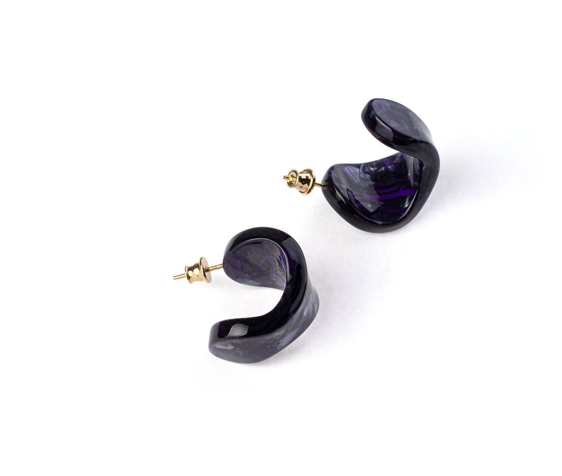 Kolczyki Organic Purple Rain