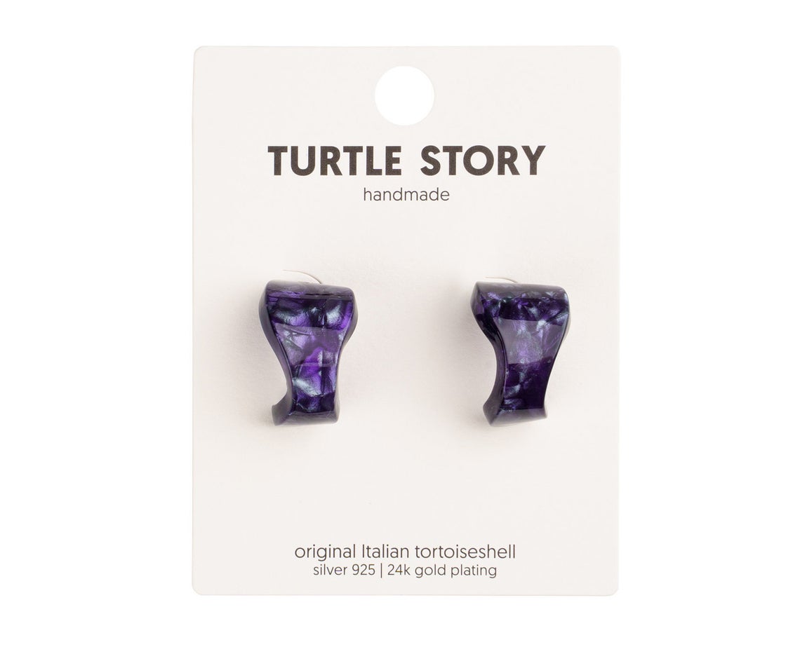 Kolczyki Organic Purple Rain