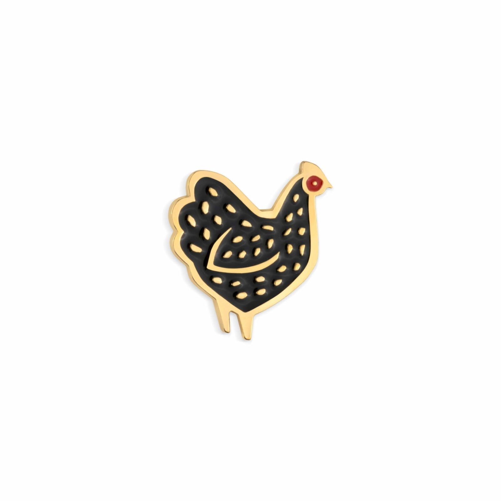 Pin Kura czarna