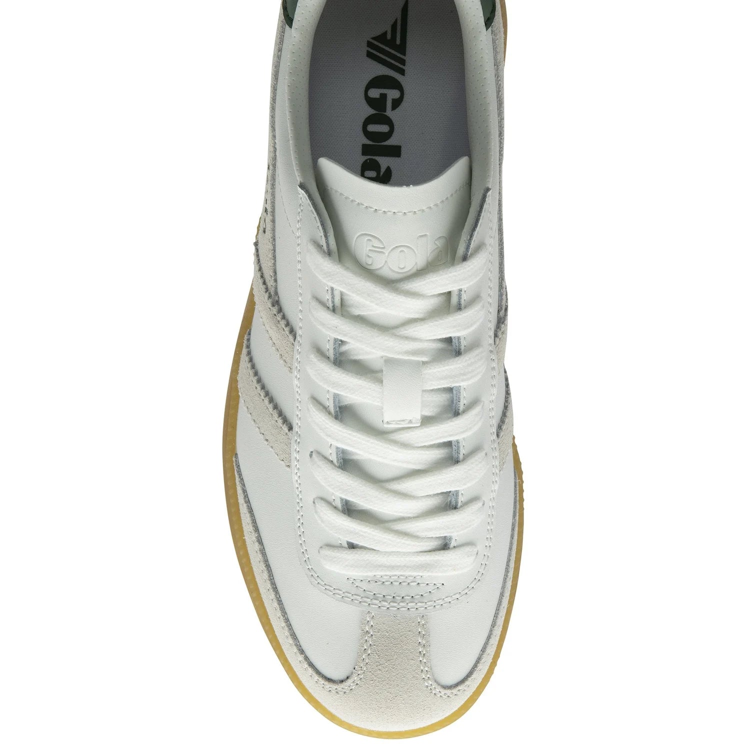 Sneakersy Viper Leather White/White/Evergreen/Gum – Gola