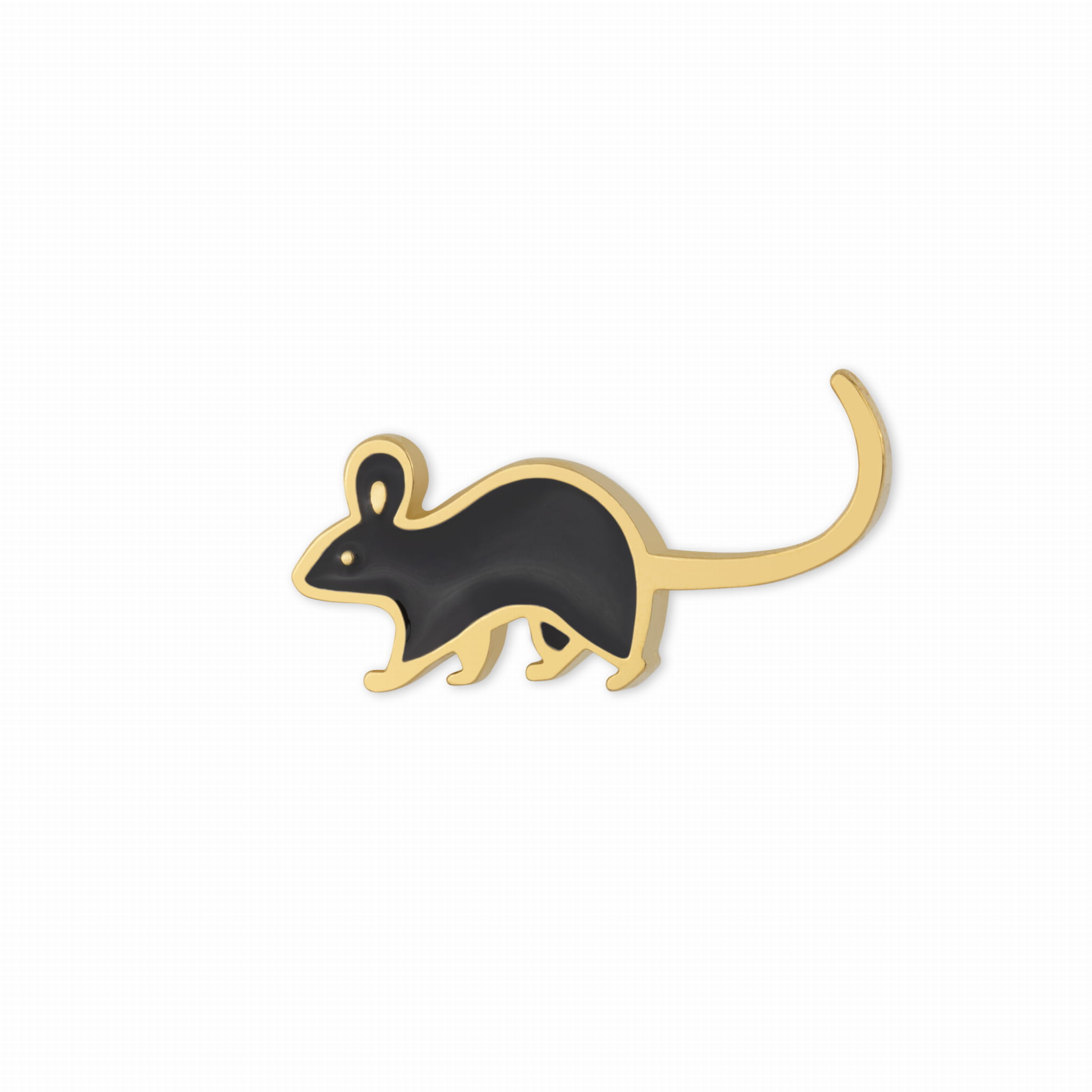 Pin Mysz czarna