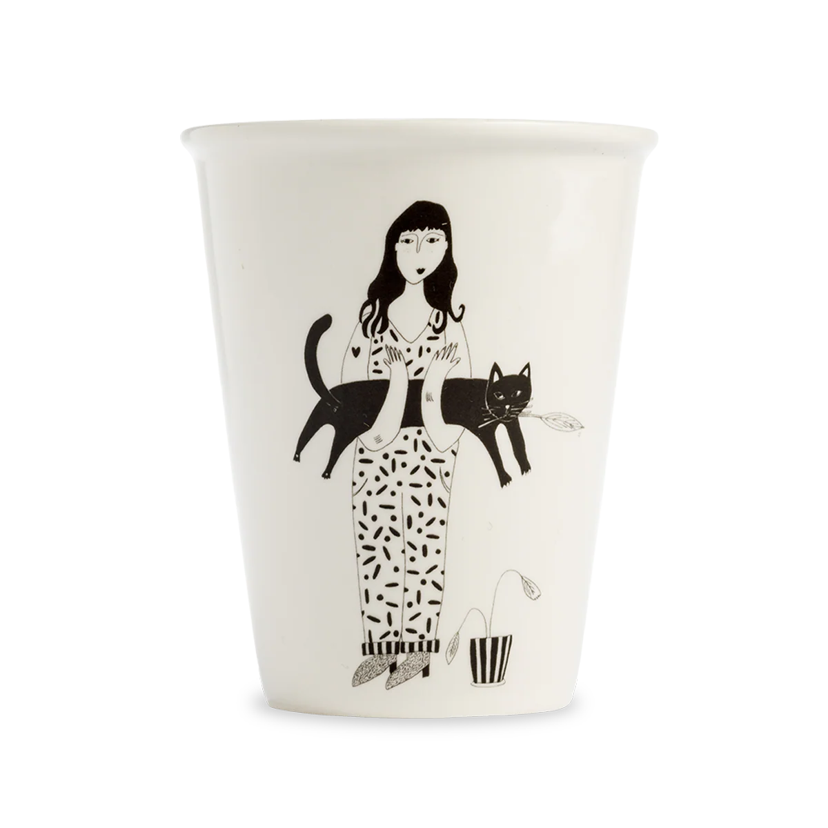 Porcelanowy black cat SLOU