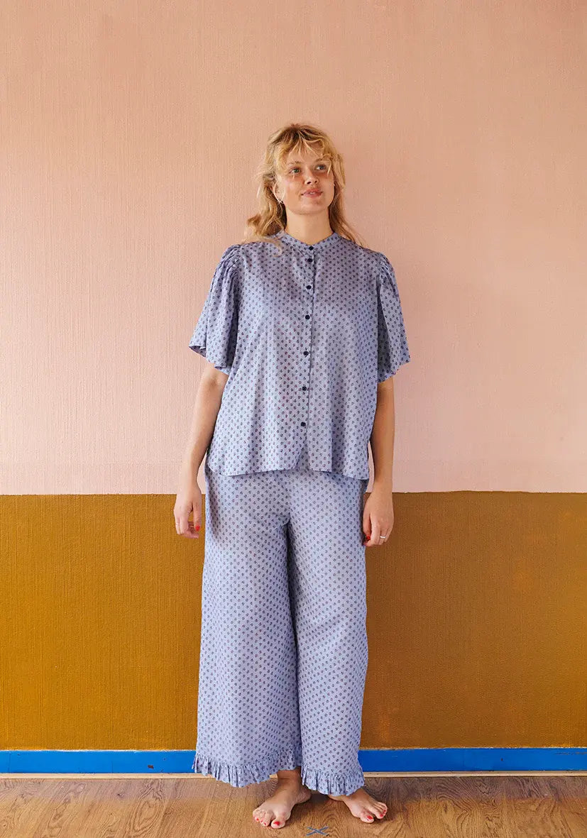 Bluzka Astrid Butterfly Shirt – Sapphire