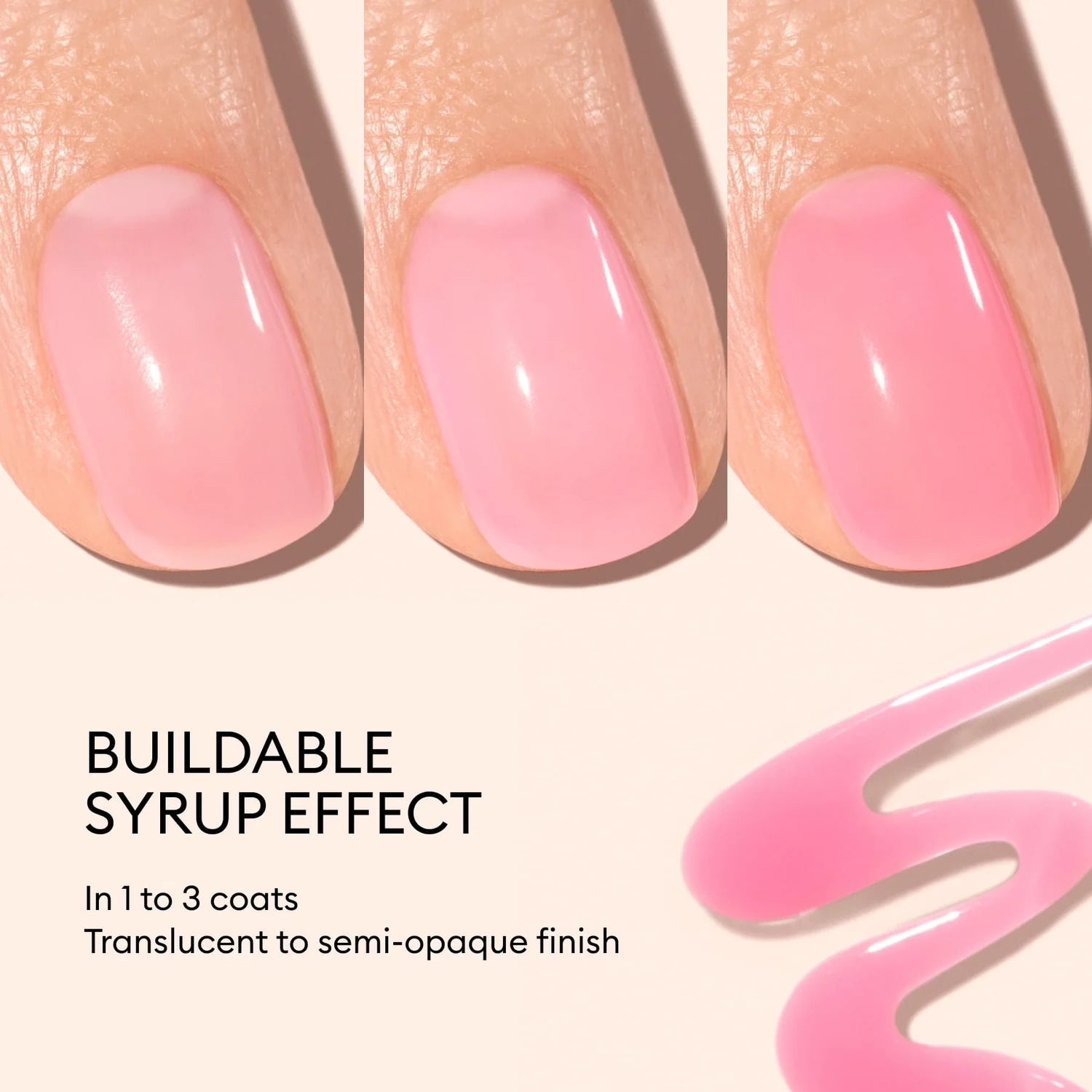 Lakier do paznokci Green Pink Sorbet od Manucurist dłoń