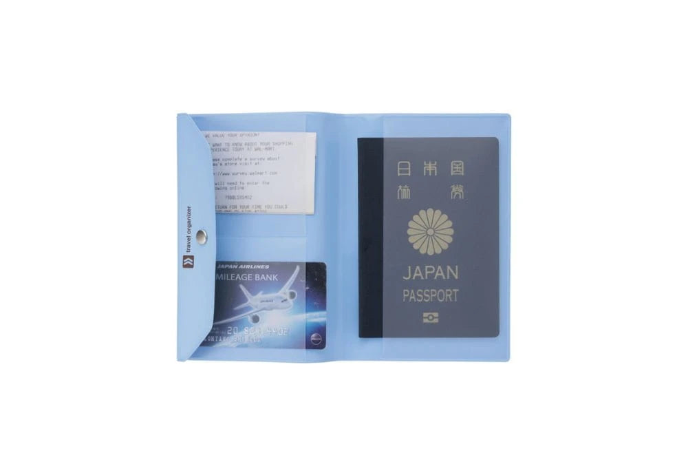 Etui na paszport Niebieskie od Mark's Japan SLOU