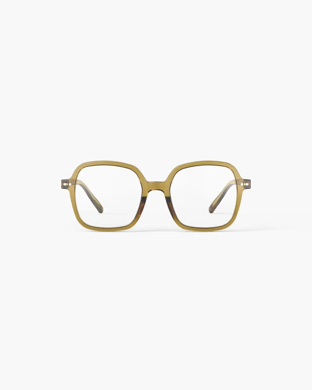 Okulary do czytania Izipizi #OFFICE Golden Green – widok frontowy
