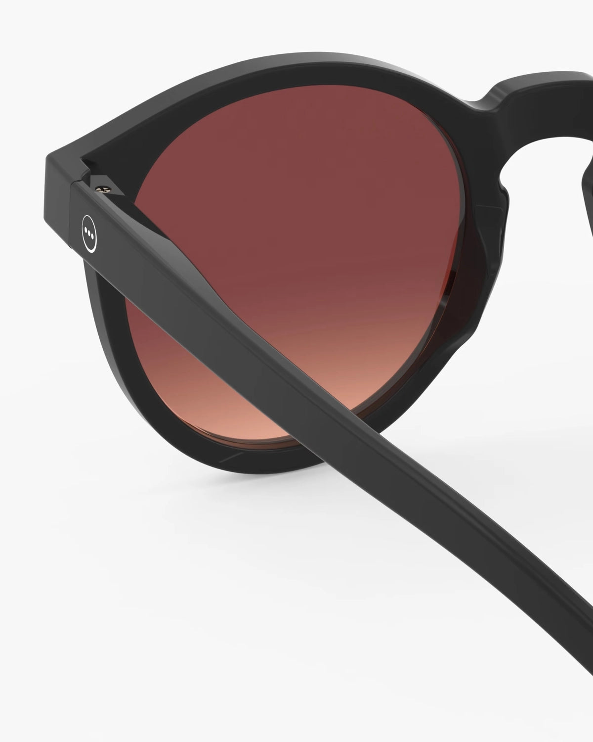 Okulary Izipizi #M Black Road – detal oprawki i soczewki

