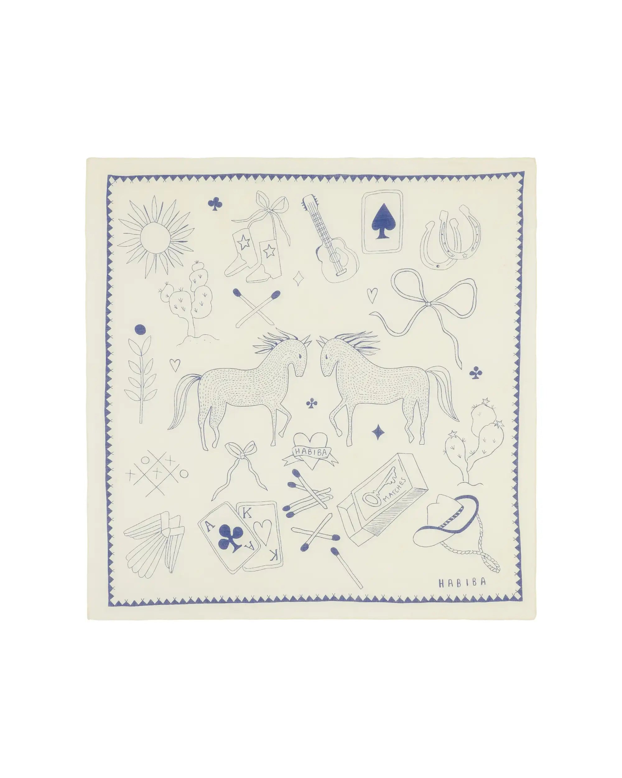Polly Solo Bandana – Japan Blue
