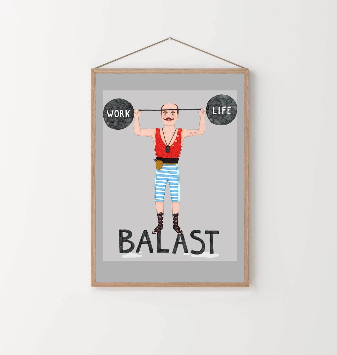 Plakat Work life balast – Matylda Daktyl 