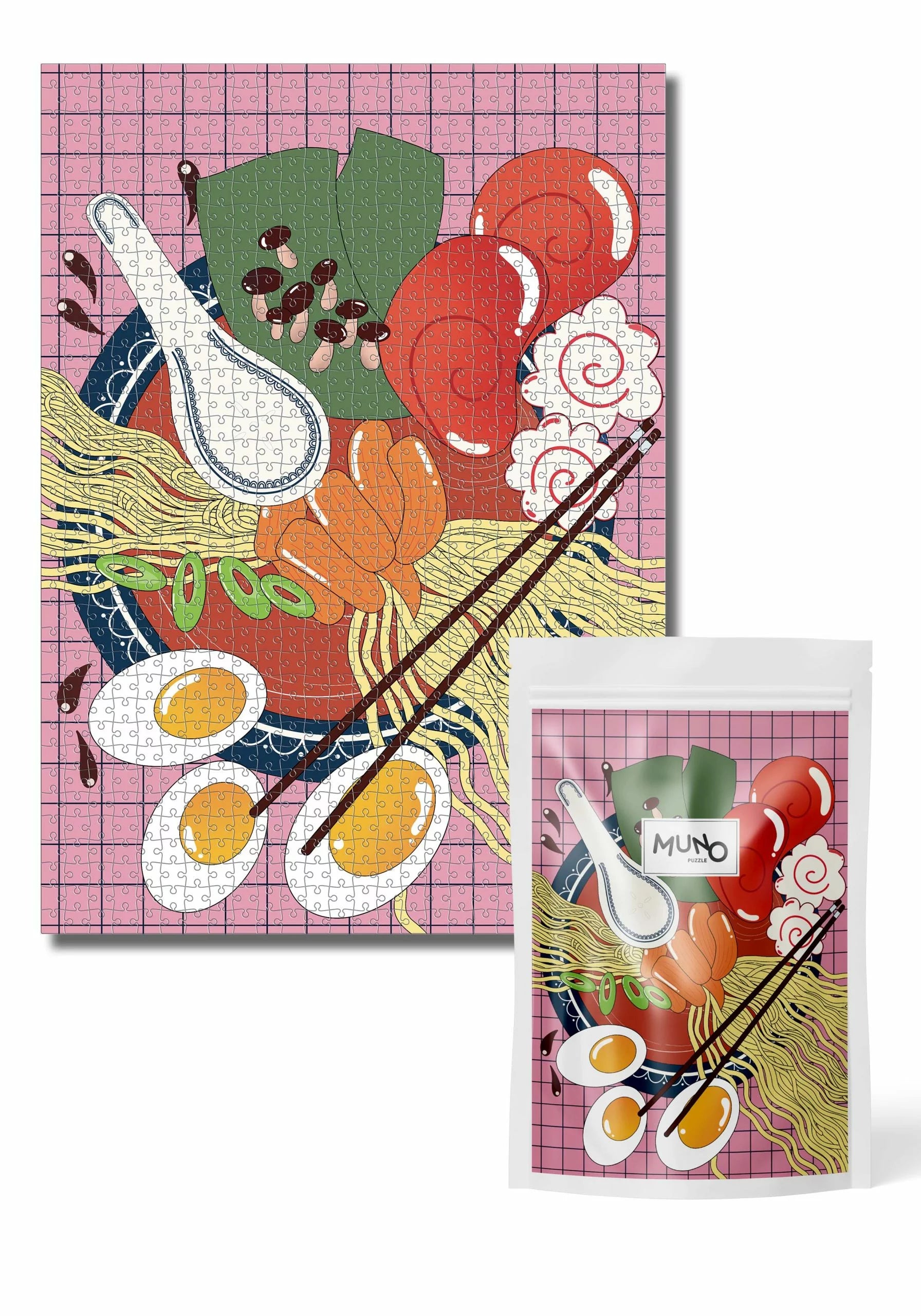 Puzzle Ramen Bowl 1000 elementów w papierowym woreczku
