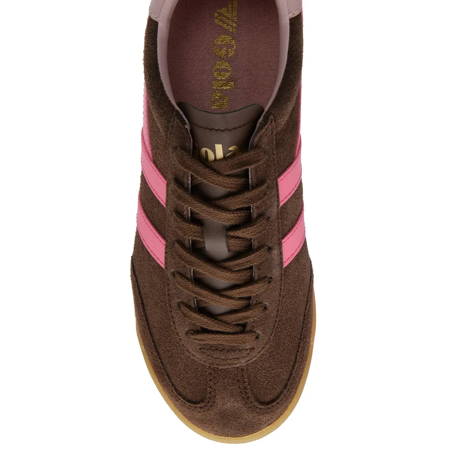 Sneakersy Zamszowe Torpedo Dark Brown/Fluro Pink/Chalk Pink – Gola